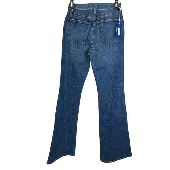 New ~ DAILY BLUE ~ AG Women's Blue Distressed Bootcut Jeans Size 24 - Picture 2 of 6